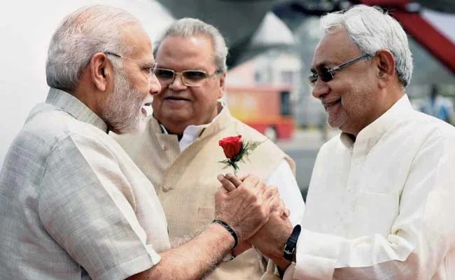PM Modi congratulates Nitish, saying, NDA government will not leave any stone unturned for the development of Bihar.