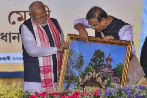PM Modi unveils development projects worth Rs 11,600 cr in Assam