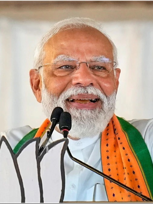 PM Modi chats with Rekha Patra, the BJP's Basirhat Lok Sabha candidate and Sandeshkhali victim.