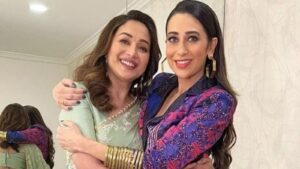 Karisma Kapoor and Madhuri Dixit's Chak Dhoom Dhoom recreation has left fans wanting more.