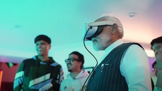Watch PM Modi turns gamer 'NaMo OP' and plays virtual reality games.