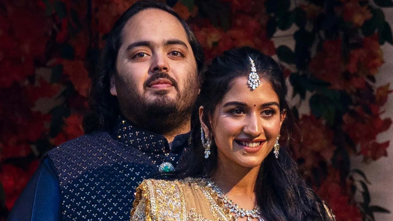 Ambanis' 'Save the Date' card for Radhika and Anant's July 12 wedding.