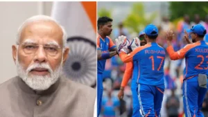 Team India at PM Modi's following T20 World Cup champions' thunderous reception.