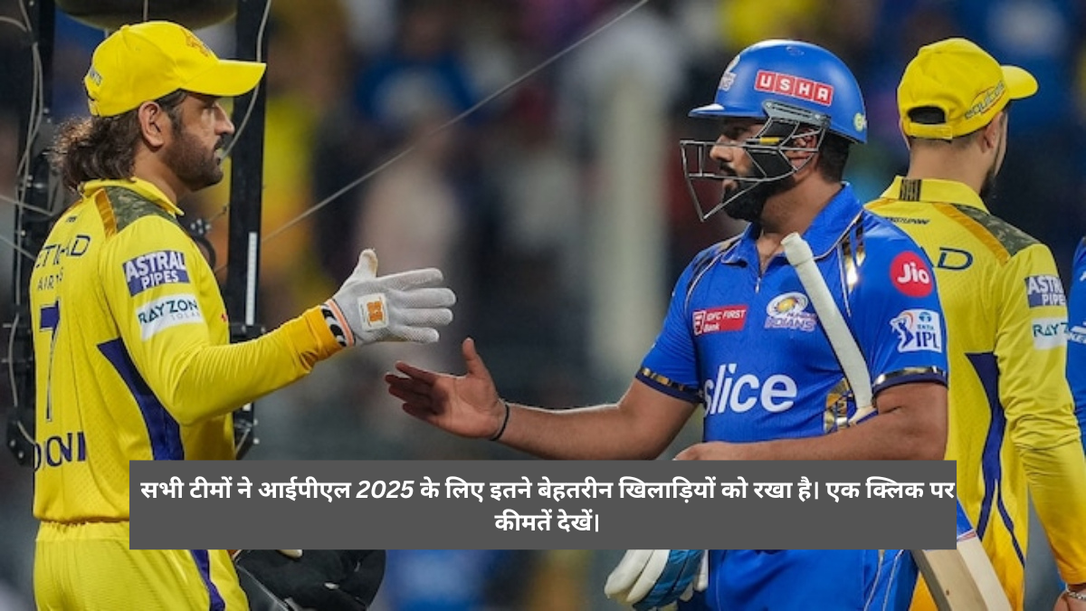 All teams have kept these many outstanding players for IPL 2025. Check the position with one click.